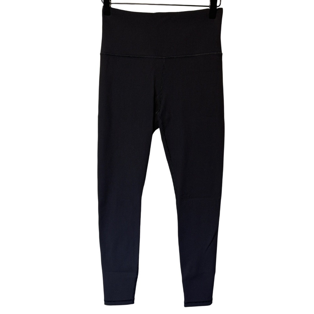 Athleta Elation Rib Tight Legging Black Women's Size Medium Retail:‎ $99 EUC